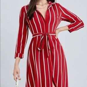 Long dress front open